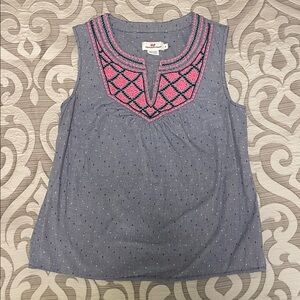 Vineyard Vines Blue and Pink Top Size Small